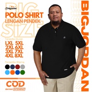 Jumbo men's collar t-shirts 4L 5L 6L 7L 8L clothes POLO shirts BIG size 4XL 5XL 6XL 7XL 8XL plain t-