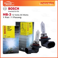 Car Headlamp High Beam Halogen Light Bulb Yellow Color Mentol Lampu Tinggi Bosch HB3 9005 (2 Pcs)