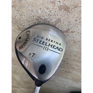 Fairwaywood 7W golf club 7 old Wood 7 Wood - Callaway Big Bertha Steelhead III - UniFlex Secondhand-