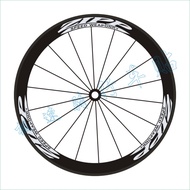 สติกเกอร์Zippสำหรับจักรยานถนน 700Cชุดล้อคาร์บอนwheelsetริมสติ๊กเกอร์สีขาวสีดำฉลากสำหรับหนึ่งล้อdecale (6 ชิ้น)