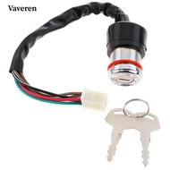 [Vaveren] New 6 Wire ATV Ignition Switch+Key Set for for for for Suzuki GN 125 Scooter