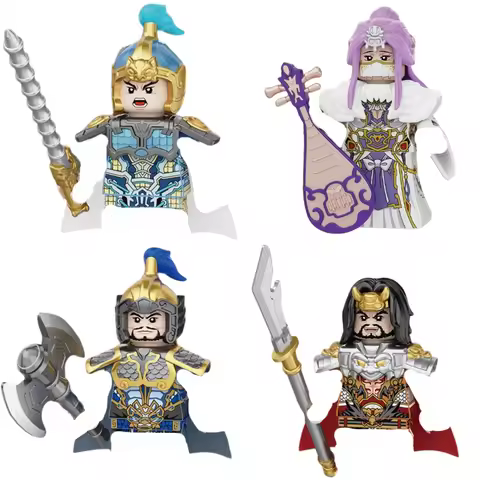 TV drama 4.5CM Medieval Ancient Times Axe Warrior Masked woman Building Blocks DIY Action Figures Br