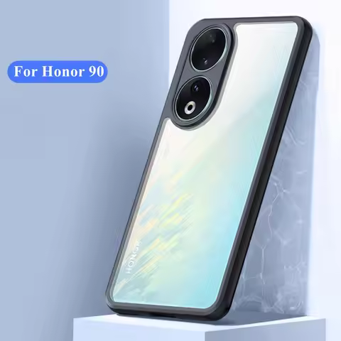 For Honor 90 Case For Honor 90 Cover Funda Shell Hard Clear PC Transparent TPU Edge Protective Back 