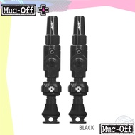 ORIGINAL MUC-OFF Tubeless Valve Set Big Bore Lite | black AL7075 Aircraft Grade AL