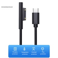 oc Surface Charging Cable Surface Charger Fast Charging Type-c Cable for Surface Pro 7/6/5/4/3 15v/3a Power Adapter for Surface Book Go Pd Charger Cable for Microsoft