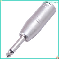 WU 1 4 TRS Mono to XLR Adapter Unbalanced Quarter Inch 6 35mm Male to XLR Male Adapter for Power Amp
