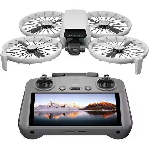 DJI Flip Drone with RC 2 Screen Controller, 4K UHD Camera, Under 249g Ultra-Light, 3-Axis Gimbal Cam
