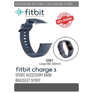 (Original)Fitbit Charge 3 Watch Band/Watch Strap Grey (L) Size 180-220mm