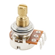 Musiclily Pro B500K Mini Pot Brass Metric Split Standard Shaft 9.5mm Linear Taper Potentiometer for 