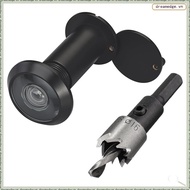 [dreamedge] 220-Degree Solid Peep Holes for Door with 16mm Drill Bit,0.63in Door Peephole for Door T