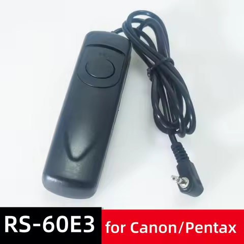 RS-60E3 Wired Remote Shutter Release Control for Canon R6II R7 R8 R10 R50 R RP M5 M6II 90D 80D Penta