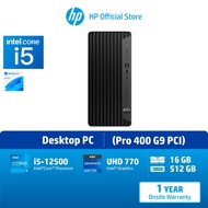 HP Pro 400 G9 PCI Tower Business Desktop PC i5-12500/ Intel UHD/ 16GB/ 512GB/ Win11/ 1Yrs