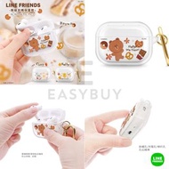 🇹🇼 Taiwan Line Friends Brown Happy Tea Time AirPods Pro 2 AirPods Pro Protective Clear Case 台灣 LineFriends 熊大 AirPodsPro2 AirPodsPro1 AirPods Pro 第二代 最新產品 正貨 台灣空運到港