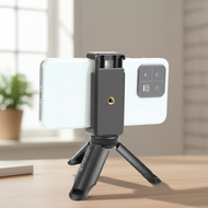 PULUZ Mini Plastic Tripod and Universal Smartphone Clamp Bracket for Phones Sony HTC Google  PULUZ M