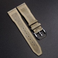 20mm, 21mm, 22mm IWC 亞麻黃色牛皮代用錶帶