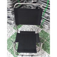 GHẾ XẾP INOX VẢI DÙ cho quán Trà Chanh Cafe vỉa hè Câu Cá tiện dụng