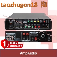 AmpAudio AV-1199 / AV-2211 Karaoke Power Amplifier Digital Stereo Echo Bluetooth USB FM AC &amp; DC