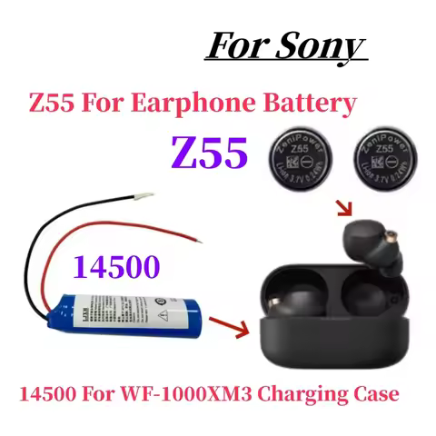 New Z55 Battery For Sony WF-1000XM3 WF-SP900 WF-SP700N WF-1000X TWS Earbuds Earphone CP1254
