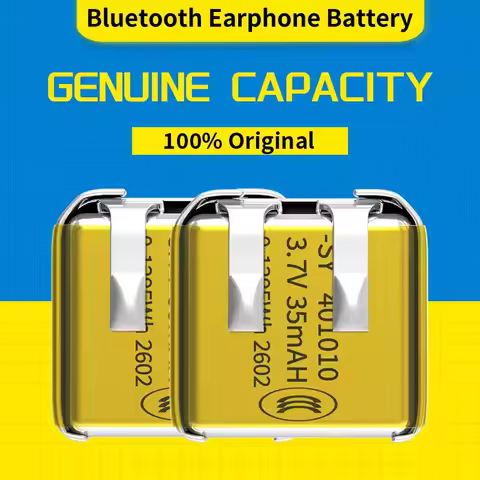 401010 3.7V 35mAh Lithium ion Polymer Battery Rechargeable Li-Po Cell for TWS Bluetooth
