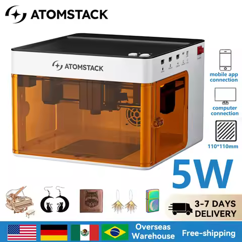 Atomstack P1 Portable 5W Mini Laser Engraving Machine APP PC Offline Muti Operate Laser Engraver DIY