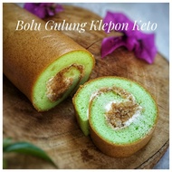 FLOURLESS KETO DEBM KLEPON ROLL CAKE DIABETIC FRIENDLY