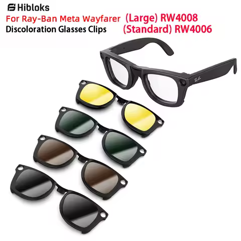 Hibloks For Ray-Ban Meta Wayfarer (Large) RW4008 (Standard) RW4006 Glasses Clip Polarized Sunglasses