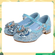 Kids Girl Shoes Frozen Elsa Shoes Crystal  Princess Sandals High Heels Soft Bottom Children Party Sh
