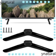 YNATURAL TV Stand Base Mount, With Screws Black TV Base Stand Legs,  Universal TV Stand Leg Base Bra