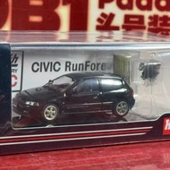 Hobby Japan Hobby Japan Honda Civic SiRS EG6 1/64 Car Model Black