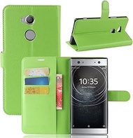 JINJIN For Sony Xperia XA2 Ultra Litchi Texture Horizontal Flip Leather Case with Wallet &amp; Holder &amp; Card Slots(Black) (Color : Green)