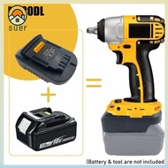 SUERHD Battery Converter Adapter, 18V 20V Professional Lithium Battery Converter,  Durable PC Portab