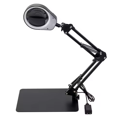 10X 20X 30X Clamp Table Magnifying Glass With 38pcs LED Light Soldering Tool USB Magnifier For Readi