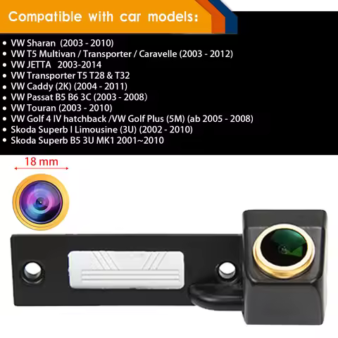 HD 1280*720P Rear View Camera for Caddy B5 B6 Passat 3C Variant/Touran Golf IV/Golf Plus/Sharan/Skod