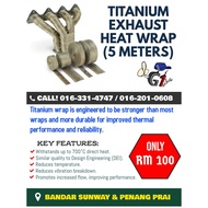 Titanium Exhaust Heat Wrap (5 meters)