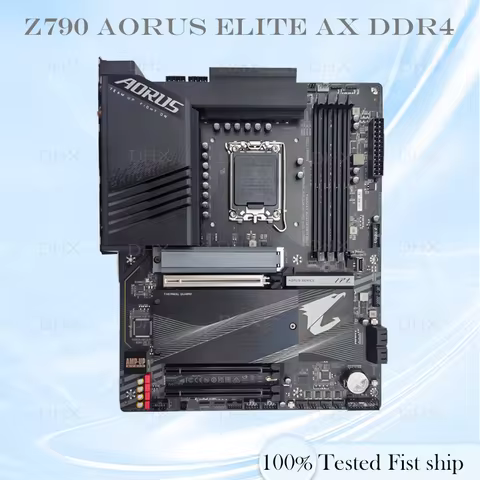 For Z790 AORUS ELITE AX DDR4 Motherboard 128GB HDMI DP M.2 LGA 1700 DDR4 ATX Z790 100% Tested Fully 