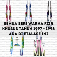 F1ZR 1997 1998 STRIPING LAMINATED ORIGINAL QUALITY STICKER FIZR 1997 1998 BLACK PINKbiru