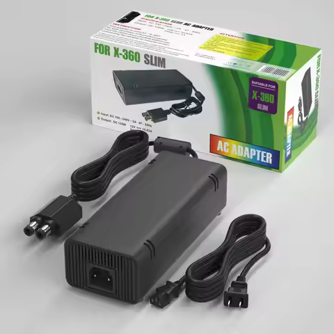 Power Supply Cord AC Adapter Power Brick Replacement Charger for Xbox 360 Slim 360s with Cable Auto 