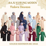 RAYA 2025 Baju Kurung Moden Fedora Dewasa By Anggun Material Lace Organza Embroidery Saiz XS-5XL