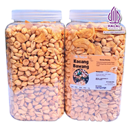 Kacang Bawang Goreng Gurih 1kg / Kacang Bali Asin Kualitas Super Kemasan Toples