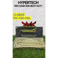 HYPERTECH RANTAI SPOKET 428 ORING HEAVY DUTY SPROCKET CHAIN HYPERTECH 428 ORING 132L 140L Y15 Y16 RS RS150 RSX FZ R15 MT