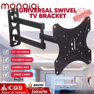 BRACKET SWIVEL TV LED 14 17 19 20 22 24 27 32 40 43 Inch Universal Smart TV Digital LCD Braket Putar