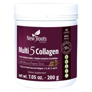 NEW ROOTS HERBAL Multi 5 Coco Collagen Powder Supplement (Types I, II, III, V and X) for Skin Hair N