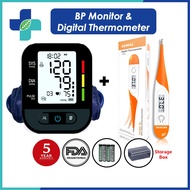 NewAnt 30F Blood Pressure Digital Monitor Bp Kids Thermometer With Soft Tip Medical