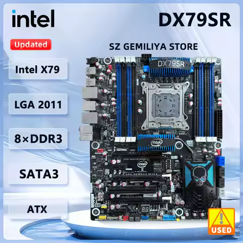 For Intel DX79SR Motherboard LGA 2011 3 PCIe 3.0 x16 support Intel X 79 support Core i7-3960X Core i