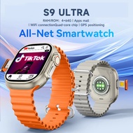 [Bisa Hotspot] Galaxy 4G LTE SIM Smartwatch S9 Ultra ROM/RAM:4+64G PlayStore GPS Bluetooth Health Mo