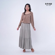 asap Ladies Khaki Button Skirt Pants