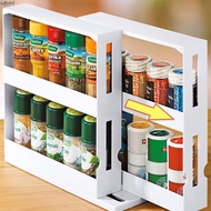 Kitchen Spice Organizer Rack Slide Out Swivel Spice Rack Spice Bottle Holder Sliding Storage Rack bri