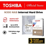Toshiba N300 3.5" SATA 6.0Gbit/s 7200RPM NAS Internal Hard Drive Dalaman (4TB/6TB/8TB/10TB/12TB/14TB