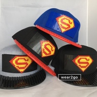 Ready Stock SUPERMAN Superhero Lego Design SnapBack Cap