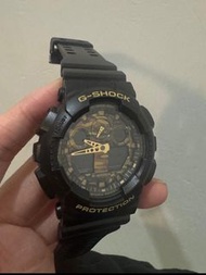 Casio G-SHOCK GA-100 迷彩版 5081機芯 200米防水 雙顯示 男裝手錶